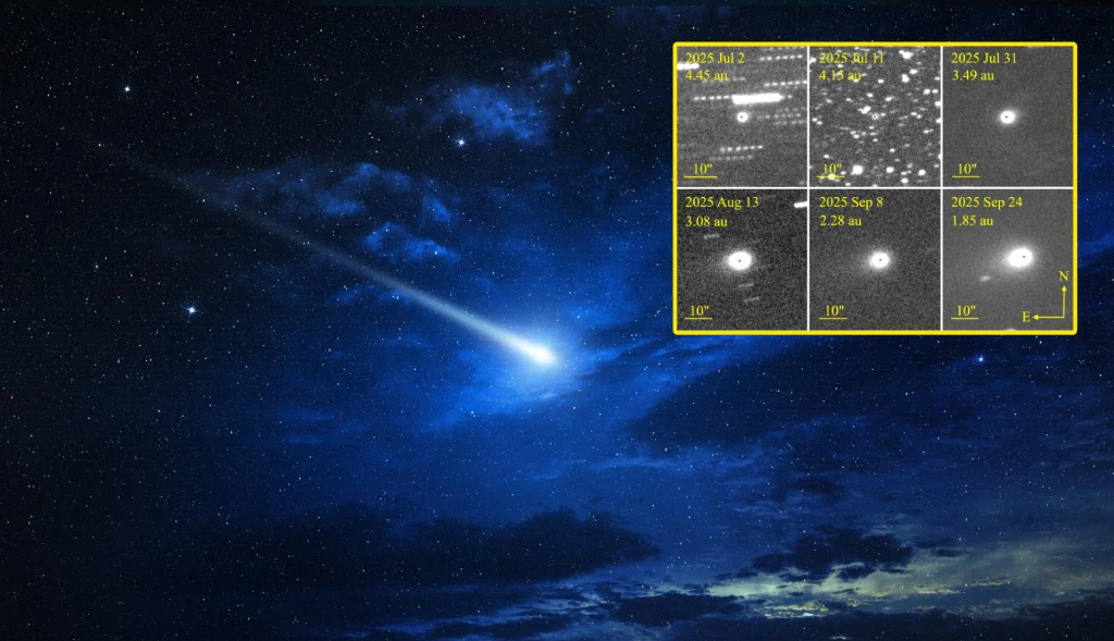 Kometa 3I/ATLAS lada chwila będzie najbliżej Słońca. To oznacza rekordowe emisje pyłu. Naukowcy obliczyli, ile dokładnie Kometa 3I/ATLAS lada chwila będzie najbliżej Słońca. To oznacza rekordowe emisje pyłu. Naukowcy obliczyli, ile dokładnie