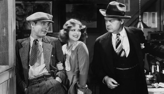 Clara Bow, Richard Arlen i Anders Randolf w filmie "Karkołomne zakręty" z 1929