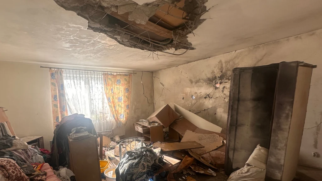 Dom z Wyryk trafiony rakietą nie został odbudowany. Minął miesiąc