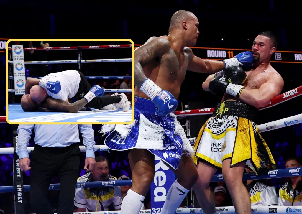 Fabio Wardley (z lewej) zadaje porażkę przez techniczny nokaut Josephowi Parkerowi Fabio Wardley (z lewej) zadaje porażkę przez techniczny nokaut Josephowi Parkerowi