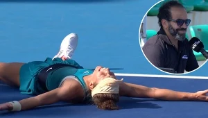 To reakcja Katarzyny Piter po ostatniej akcji meczu w Kantonie i ogłoszeniu rozstrzygnięcia przez Kadera Nouniego