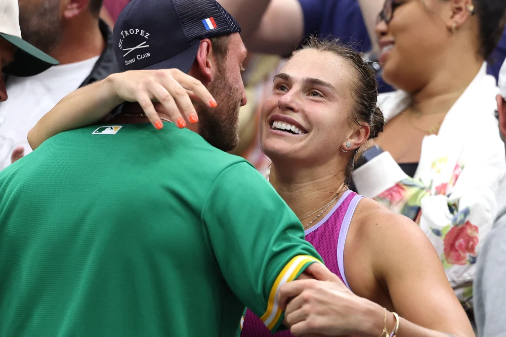 Aryna Sabalenka i jej partner Georgios Frangulis
