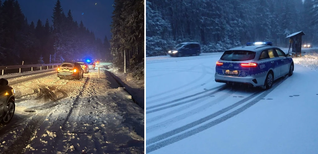 Zima zaatakowała na Dolnym Śląsku. Utrudnienia w ruchu na drogach i kolei