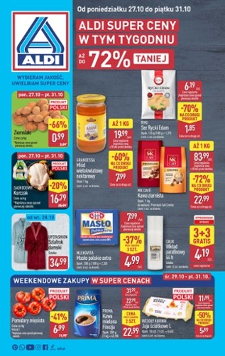 Gazetka promocyjna Aldi, ważna od 27.10.2025 do 31.10.2025.