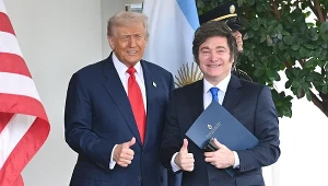 Prezydent Argentyny w euforii. Jego partia wyraźnie wygrywa wybory