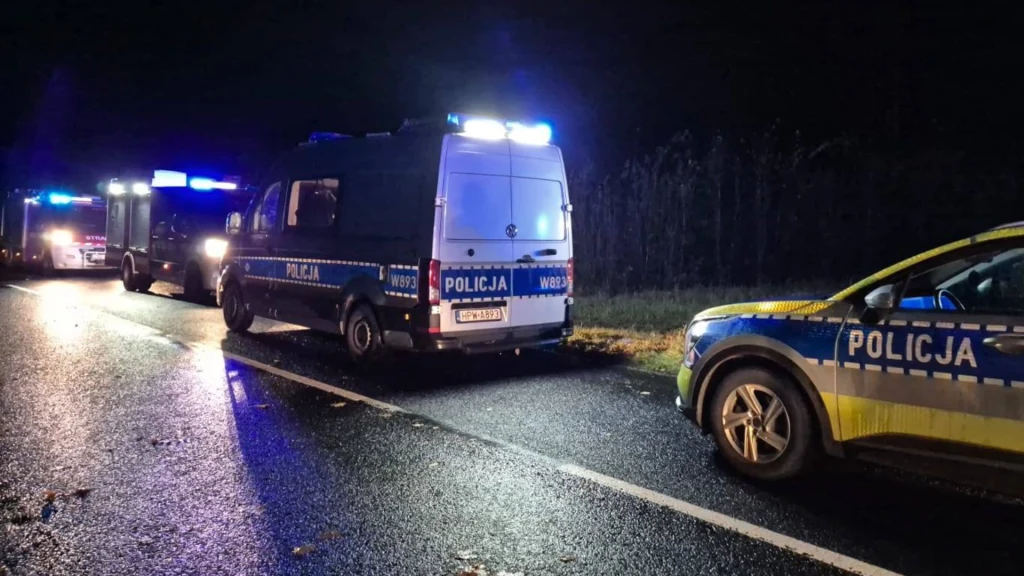 Tragiczny wypadek na drodze wojewódzkiej Tragiczny wypadek na drodze wojewódzkiej