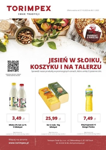 Gazetka promocyjna Torimpex, ważna od 27.10.2025 do 08.11.2025.