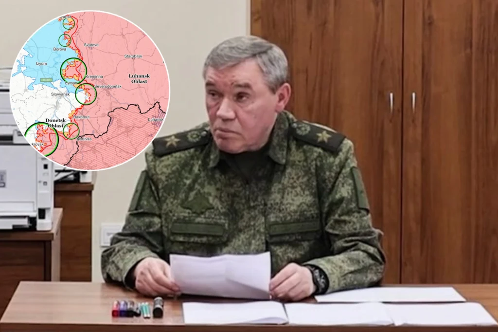 Walerij Gierasimow przekazał Władimirowi Putinowi raport o "postępach wojsk" Walerij Gierasimow przekazał Władimirowi Putinowi raport o "postępach wojsk"