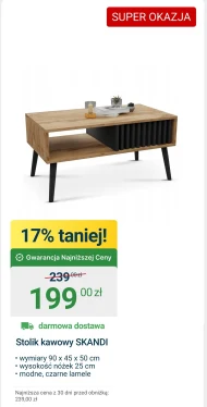 Stolik kawowy Skandi
