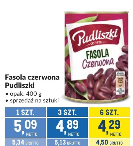 Червона квасоля Pudliszki