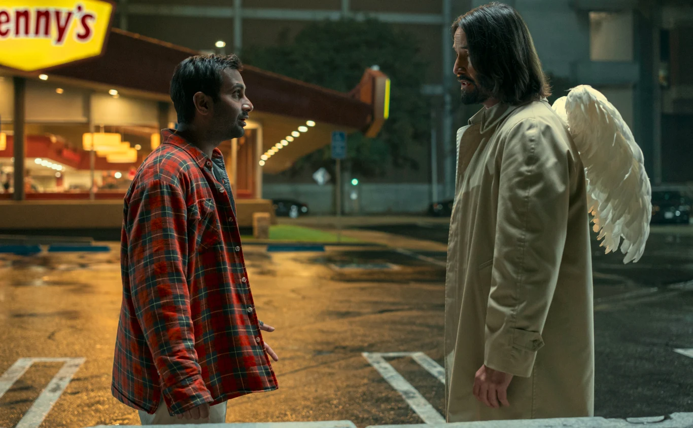 Aziz Ansari i Keanu Reeves w filmie "Anioł Stróż"