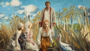 Kadr z filmu "Chłopi"