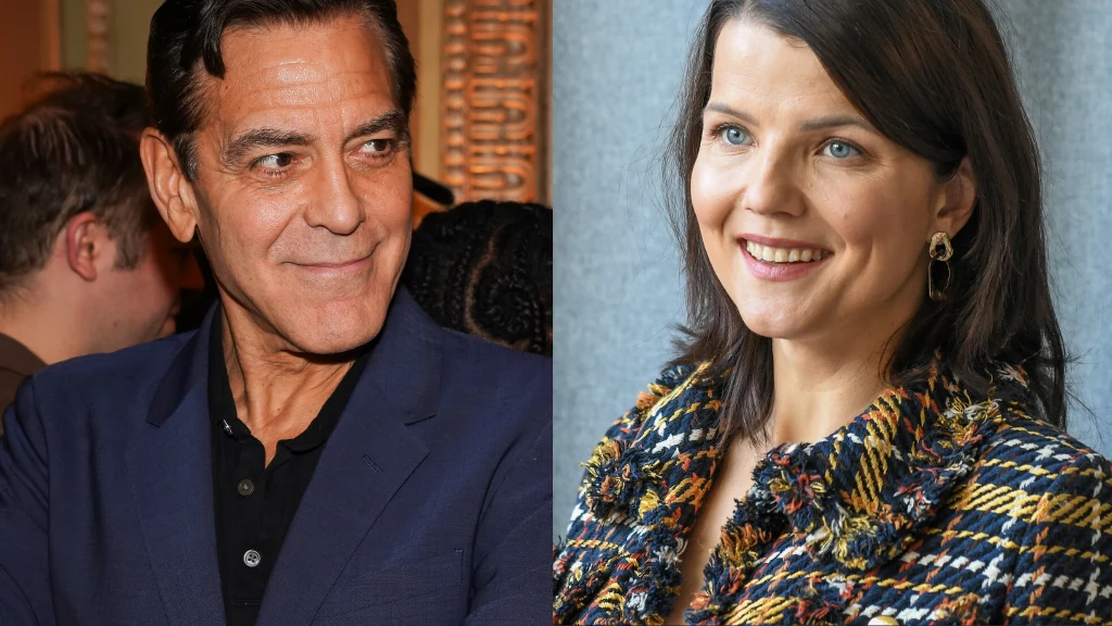 George Clooney i Joanna Jabłczyńska
