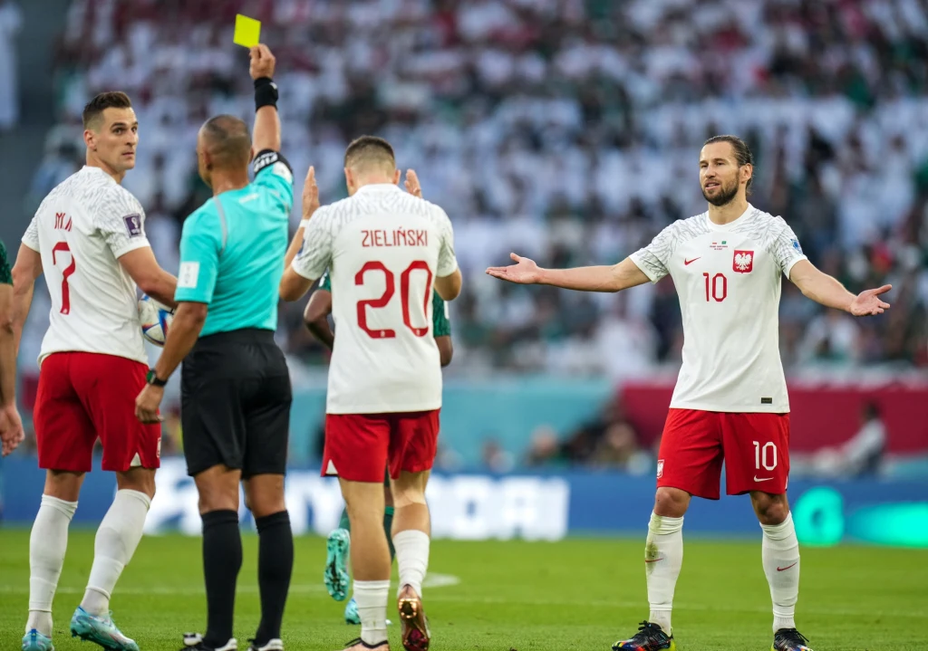 Arkadiusz Milik, Piotr Zieliński i Grzegorz Krychowiak podczas meczu mistrzostw świata z Arabią Saudyjską Arkadiusz Milik, Piotr Zieliński i Grzegorz Krychowiak podczas meczu mistrzostw świata z Arabią Saudyjską
