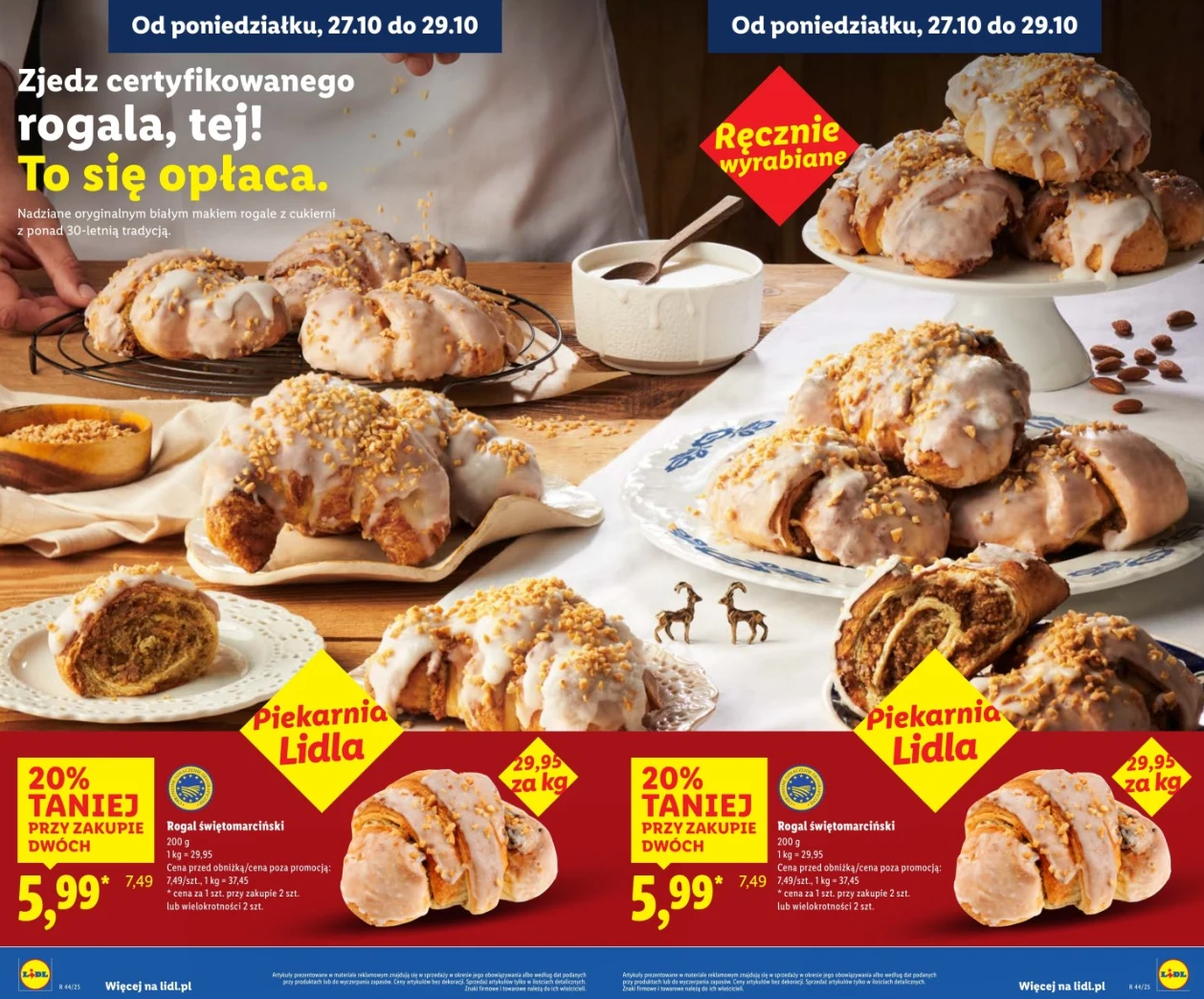Rogale Świętomarcińskie w Lidlu za grosze tylko do 29.10