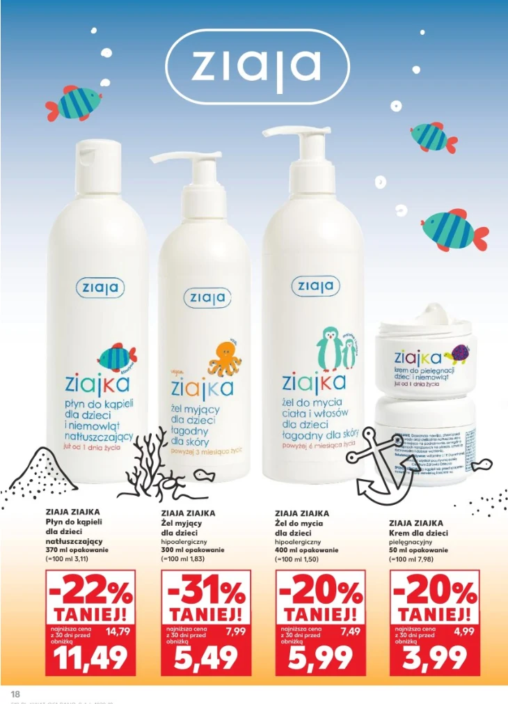 Promocja na kosmetyki Ziaja Ziajka w Kauflandzie