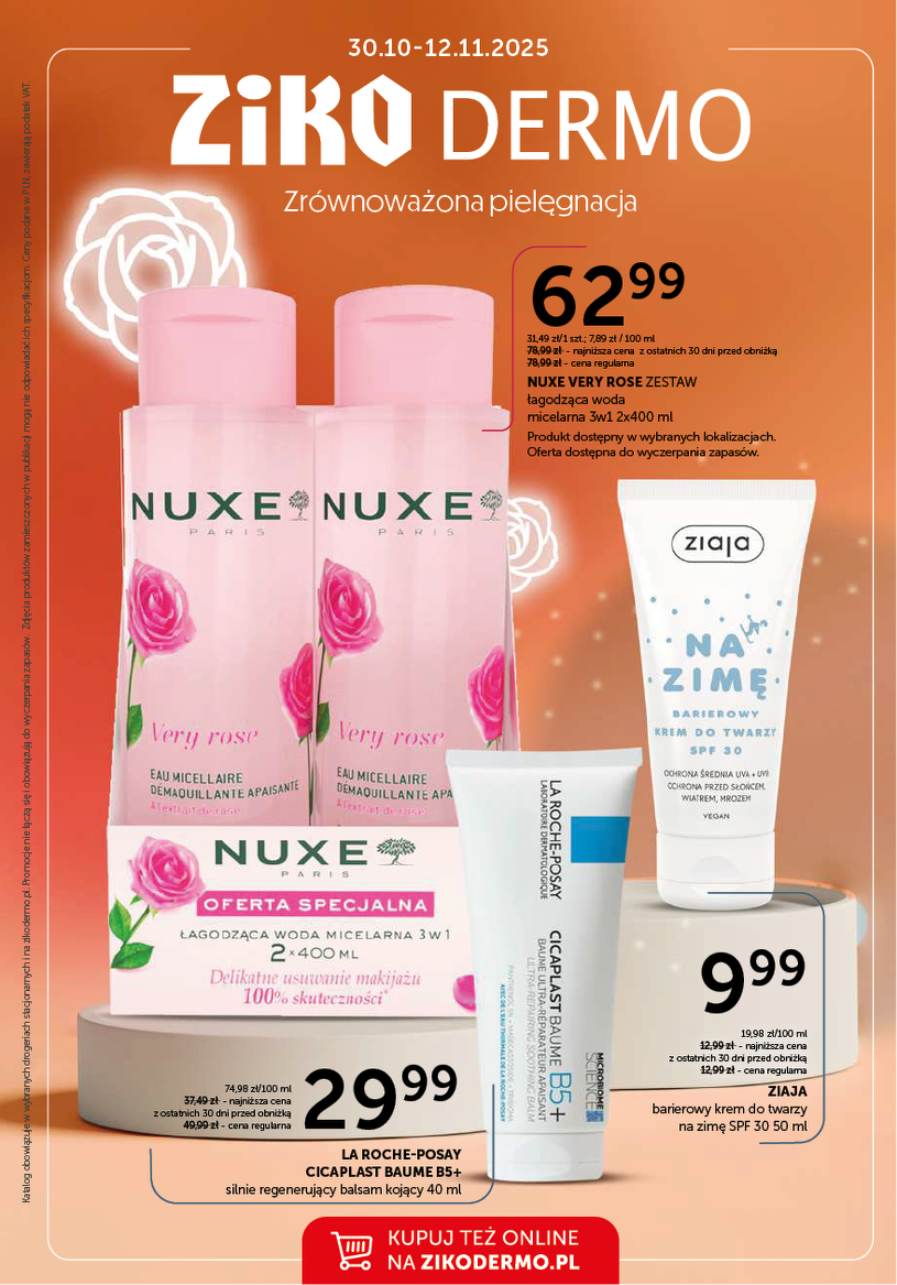 Gazetka promocyjna Ziko Dermo  - ważna od 30. 10. 2025 do 12. 11. 2025