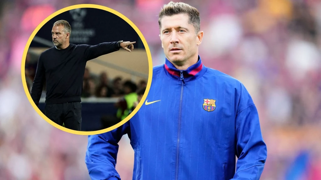 Robert Lewandowski i Hansi Flick