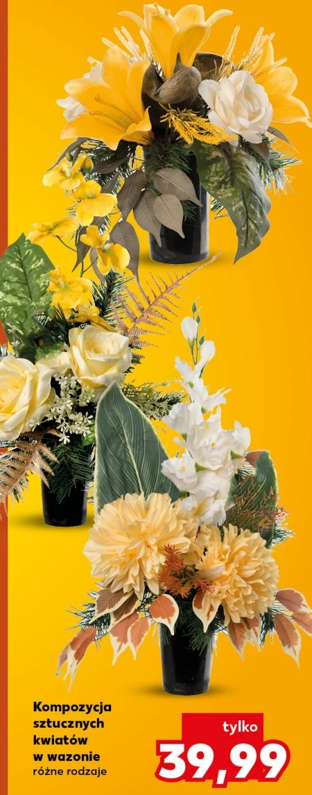 Sztuczna kompozycja kwiatów
