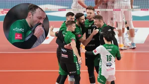 Siatkarze InPost ChKs Chełm mają na rękawkach napis "Wołyń pamiętamy 43"