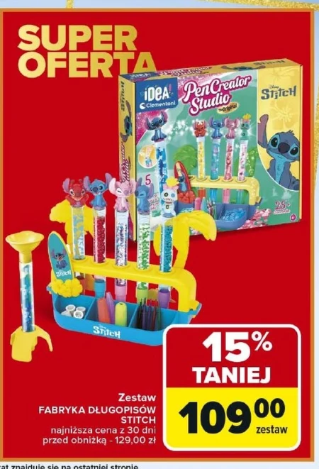 Zestaw długopisów Stitch