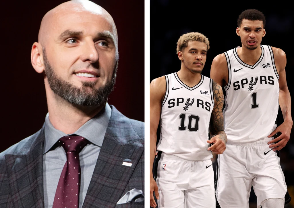 Marcin Gortat, Jeremy Sochan, Victor Wembanyama Marcin Gortat, Jeremy Sochan, Victor Wembanyama