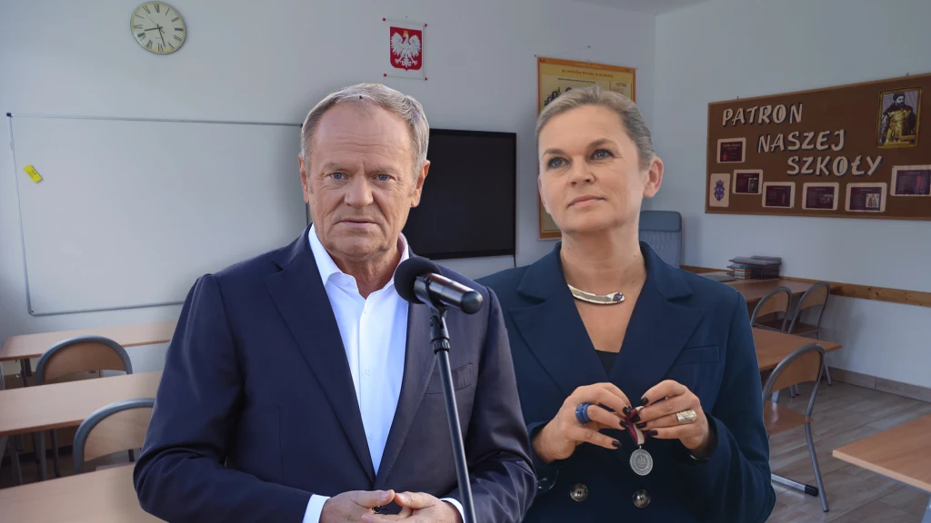 Donald Tusk złożył obietnicę nauczycielom (kolaż zdjęć: Aleksandra Włodarczyk/Interia.pl)