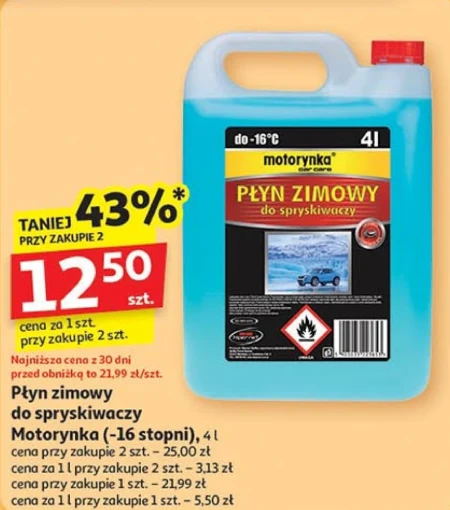 Płyn do spryskiwaczy zimowy Motorynka