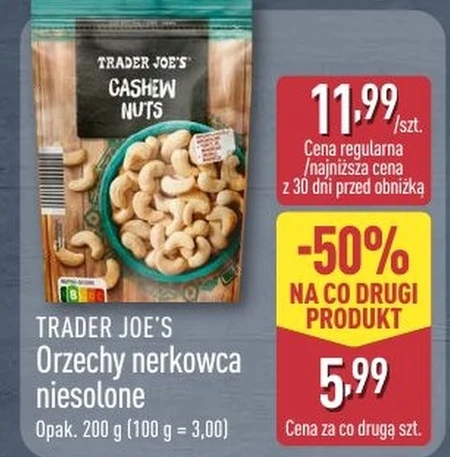 Orzechy nerkowca Trader Joe's