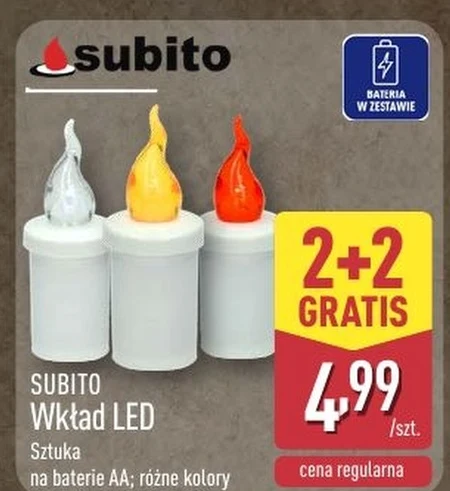 Wkład led do zniczy Subito