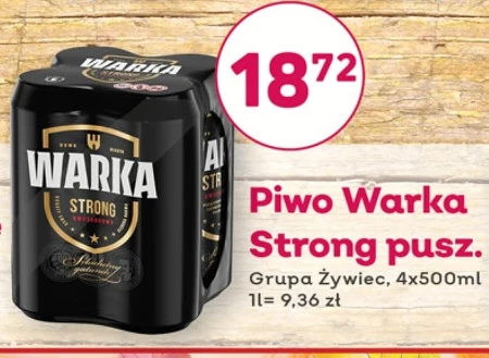 Piwo Warka Strong