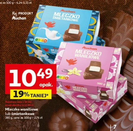 Mleczko waniliowe Auchan