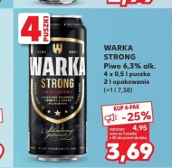 Piwo Warka Strong