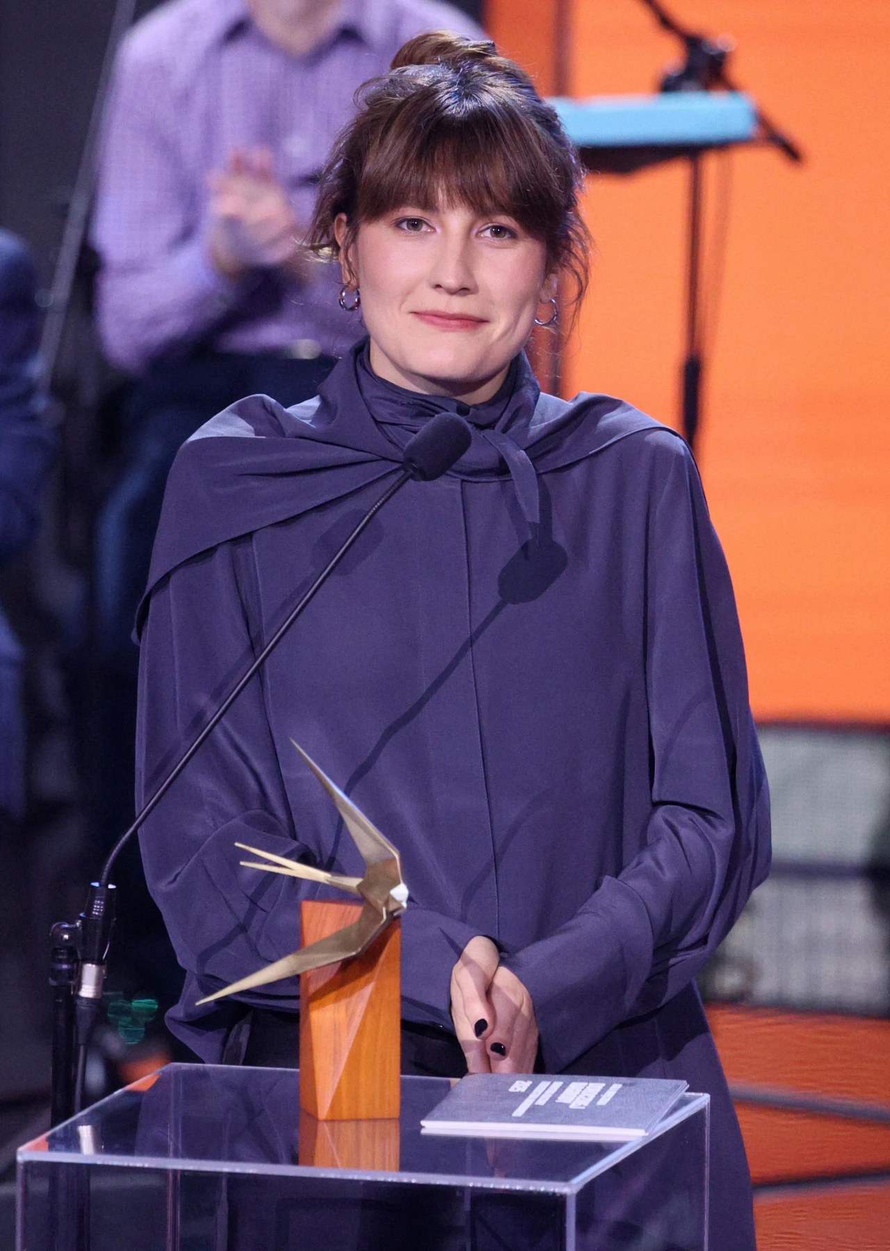 Emi Buchwald na gali wręczenia Dorocznych Nagród Ministra Kultury i Dziedzictwa Narodowego, 28 października 2025, Muzeum Historii Polski w Warszawie Emi Buchwald na gali wręczenia Dorocznych Nagród Ministra Kultury i Dziedzictwa Narodowego, 28 października 2025, Muzeum Historii Polski w Warszawie