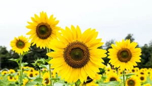 Słonecznik zwyczajny (Helianthus annuus).