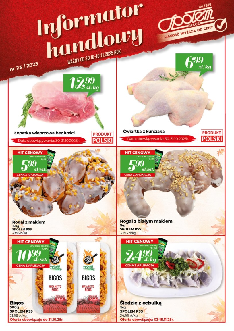 Gazetka promocyjna Społem Kielce - ważna od 30. 10. 2025 do 10. 11. 2025