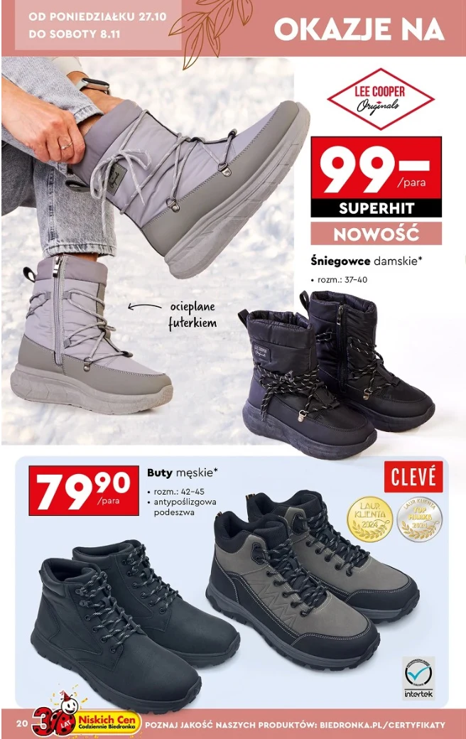 Hity zimy w Biedronce - tylko do 8.11