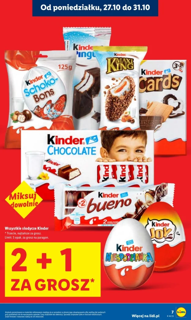 Tylko w Lidlu - Wszystkie ulubione słodycze Kinder w super promocji!