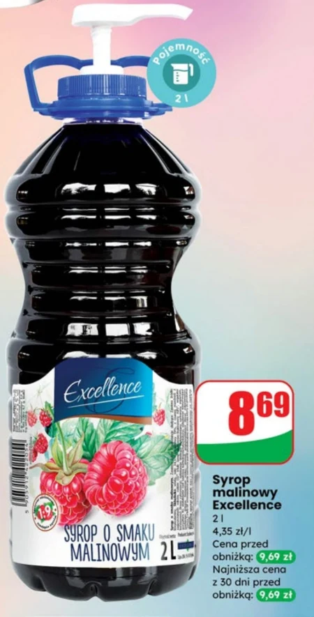 Syrop malinowy Excellent