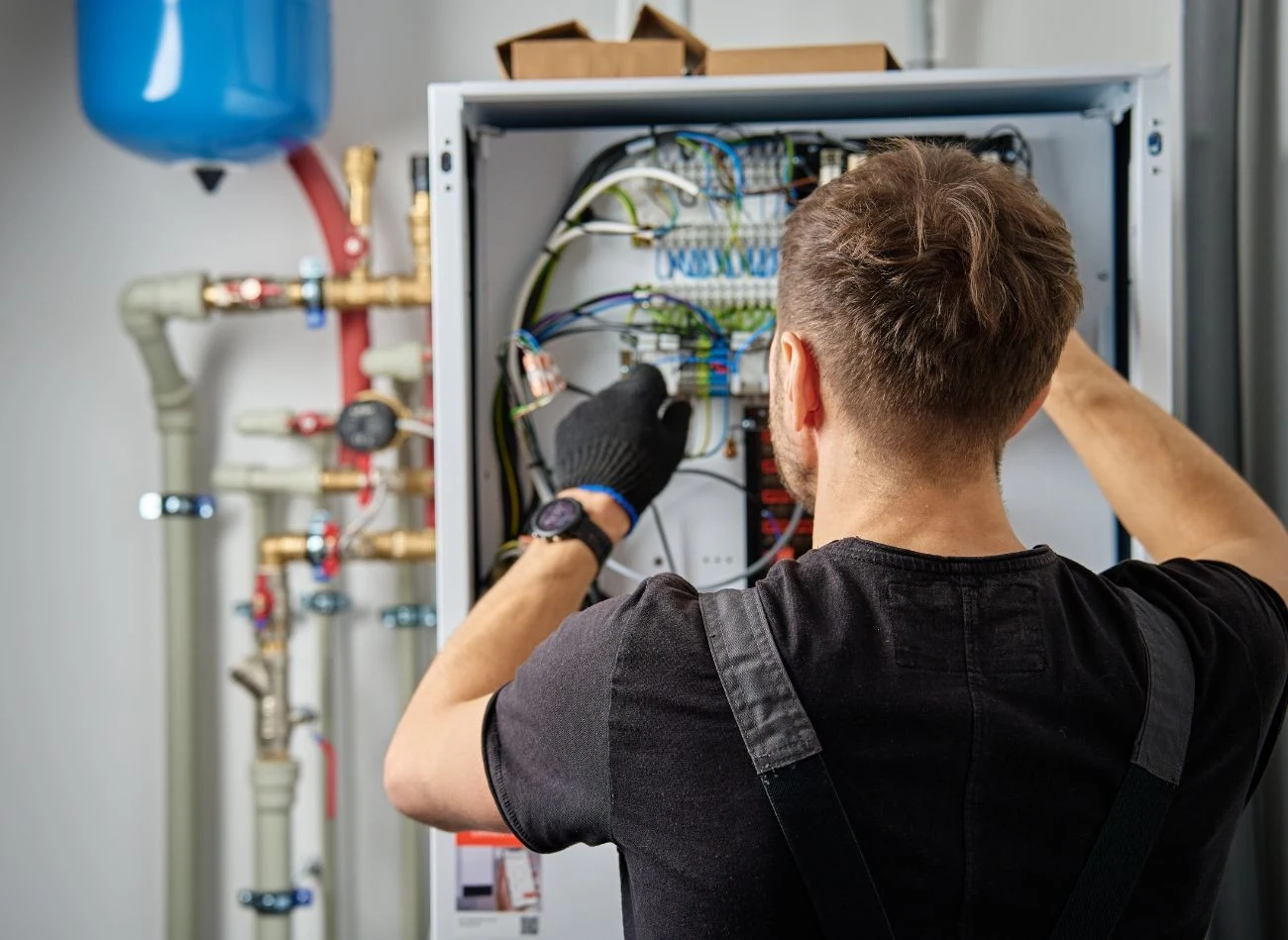 Przegląd pompy ciepła powinien być wykonywany przez wykwalifikowanego specjalistę z odpowiednimi uprawnieniami.