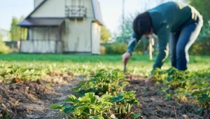 Rozsypanie nawozów naturalnych jesienią sprawi, że wiosną gleba odżyje.