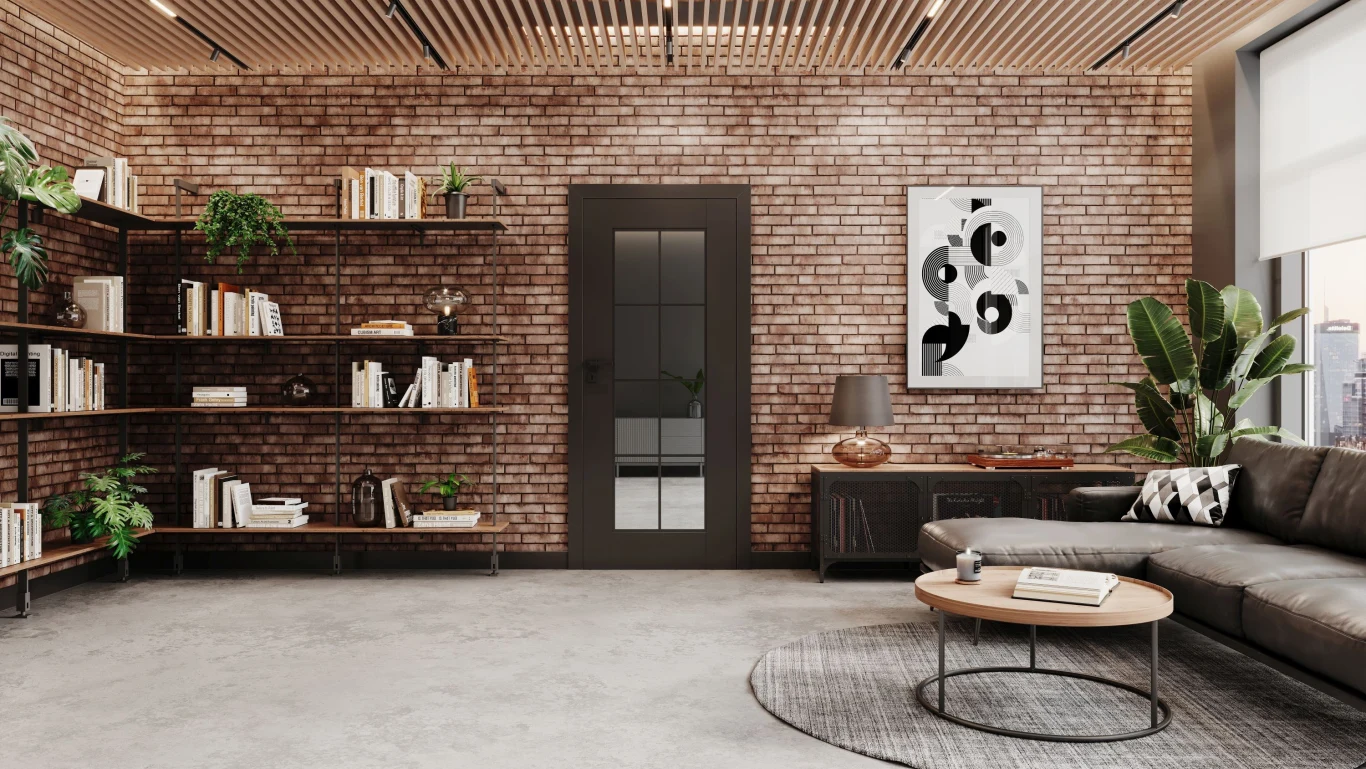 Drzwi DRE Estra 14, czarna mat 2