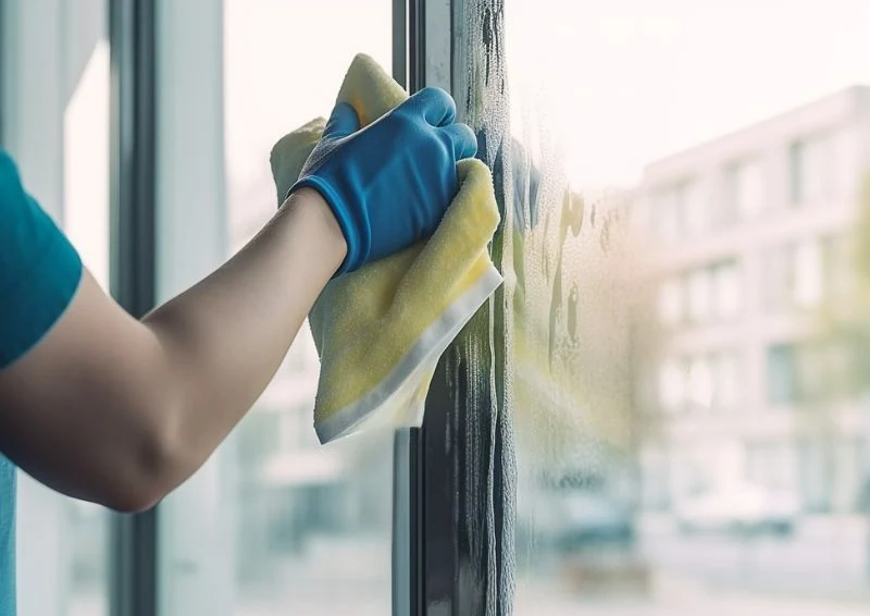 Regularnie czyść ramy okienny, by pozostały białe i lśniące.