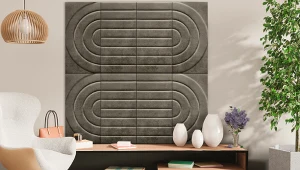 Panele tapicerowane tylko do sypialni? To mit, który można już spokojnie... odłożyć na półkę