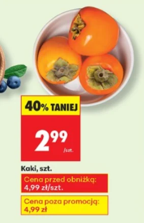 Kaki w promocji – aż 40% taniej w Biedronce!