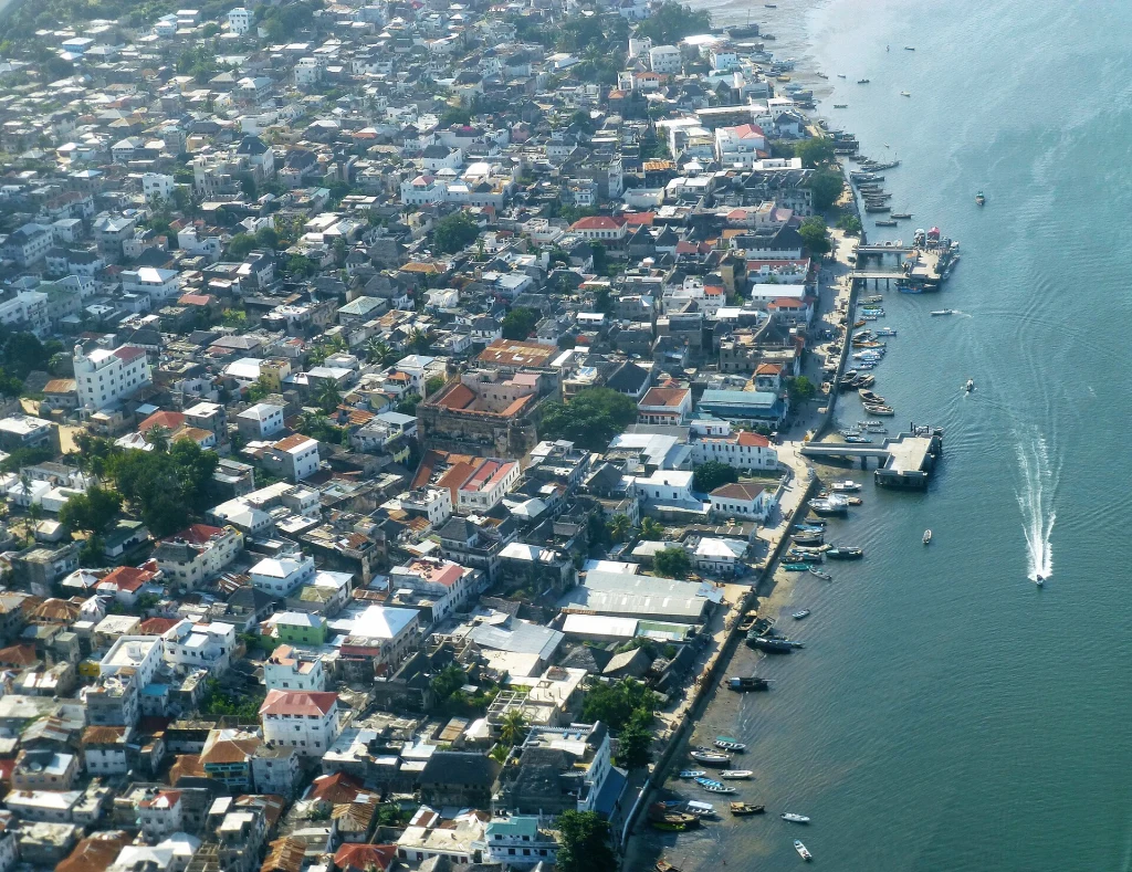 Miasto Lamu na wybrzeżu Kenii Miasto Lamu na wybrzeżu Kenii