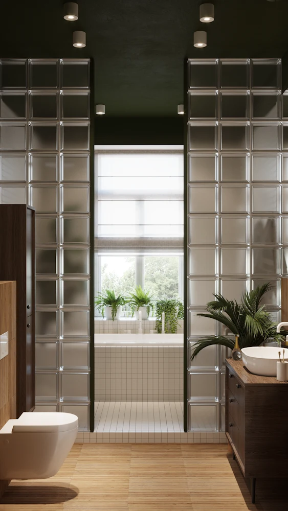 Luksfery można wykorzystać jako element ścianki działowej, prysznicowej albo oryginalny akcent dekoracyjny