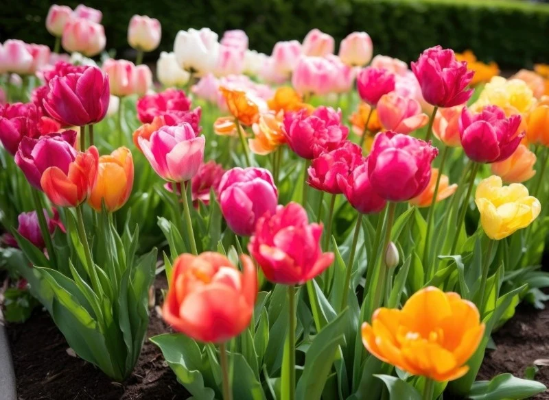 W okresie kwitnienia, a zwłaszcza w czasie suszy, tulipany należy podlewać