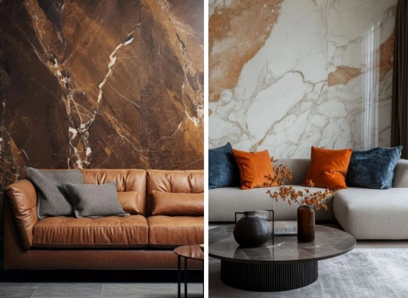 Marmur na ścianach prezentuje się jak efektowny obraz, to nie tylko element aranżacji, ale nowoczesna sztuka o olbrzymiej funkcjonalności