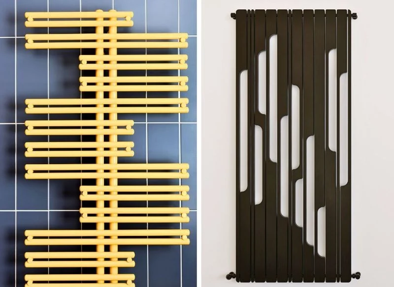 Nawet grzejniki o tradycyjnym kształcie potrafią wyglądać ciekawie, gdy zmieni się ich formę, wzór i kolorystykę na bardziej oryginalną